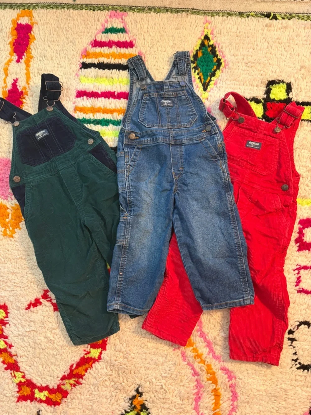 OshKosh B’gosh - Overalls, Set of 3 - 2T